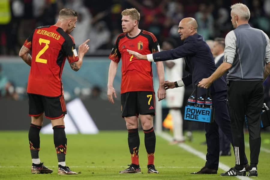 Martinez, De Brujne i Aldervejreld (Guliver/AP Photo/Martin Meissner) belgium; martinez; de bruyne