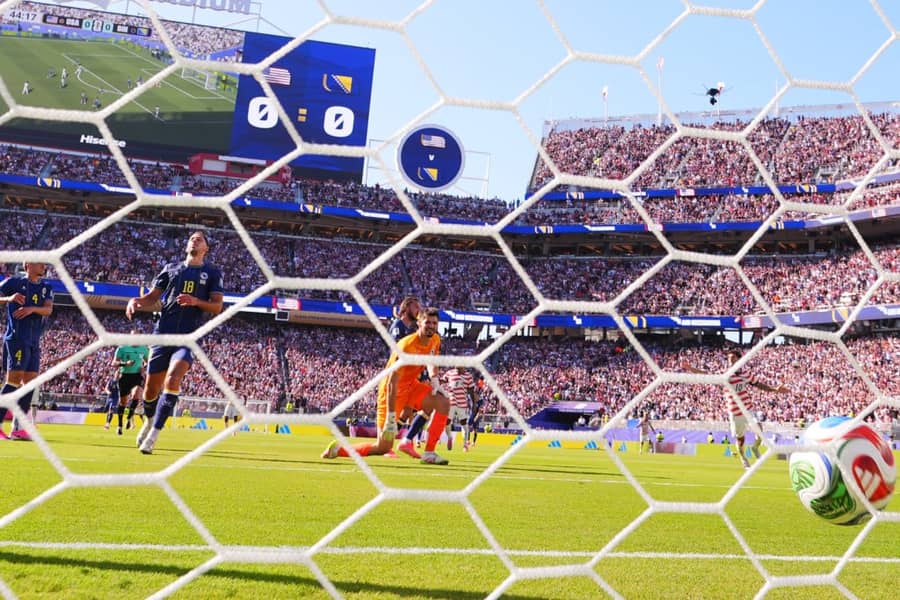 Balogun postiže prvi gol na meču, foto: Guliver/AP Photo/Julio Cortez Balogun postiže prvi gol na meču, foto: Guliver/AP Photo/Julio Cortez