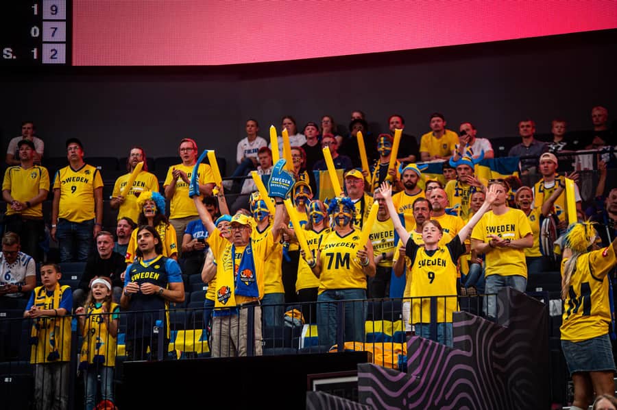Navijači Švedske, FOTO: FIBA