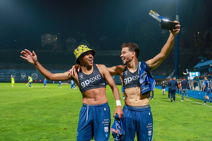 Peišoto i Erik nakon pobjede u derbiju - Foto: Facebook FK Željezničar