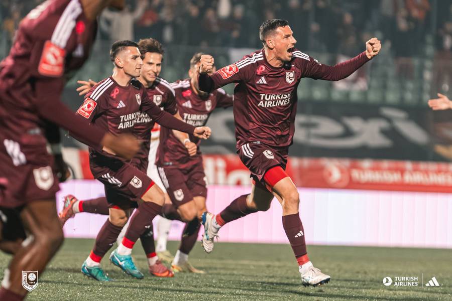 Slavlje igrača Sarajeva nakon gola Bralića - foto: Facebook FK Sarajevo