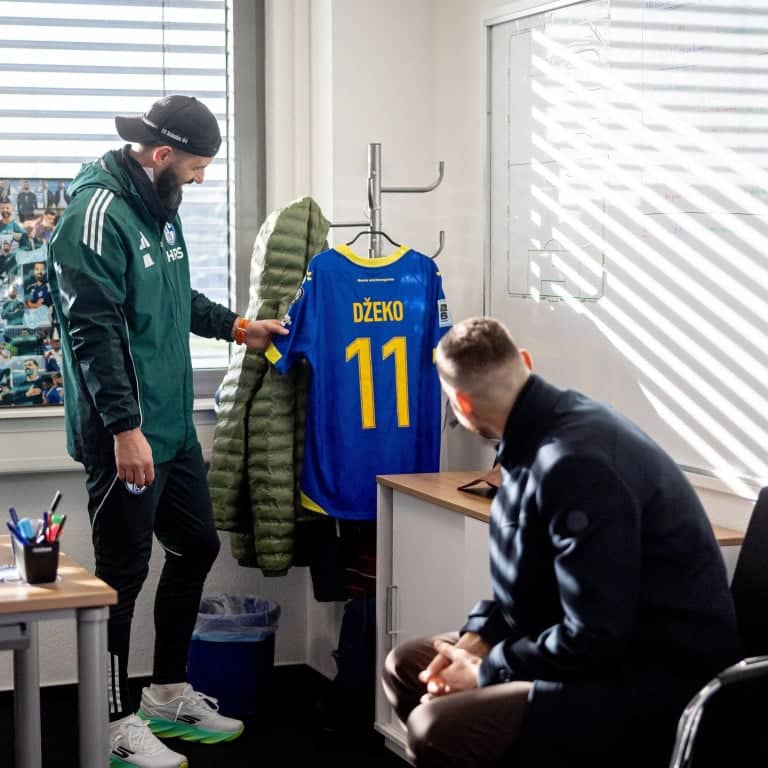 BIH veza u Šalkeu, Muslić i Džeko, foto: X/Schalke FC BIH veza u Šalkeu, Muslić i Džeko