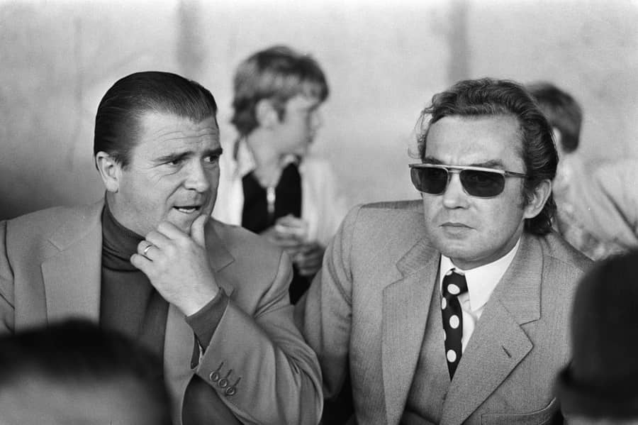 Ferenc Pu&scaron;ka&scaron; kao trener Panatinaikosa u dru&scaron;tvu Ernsta Hapela 1971. godine (foto: Guliver/IMAGO/piemags)