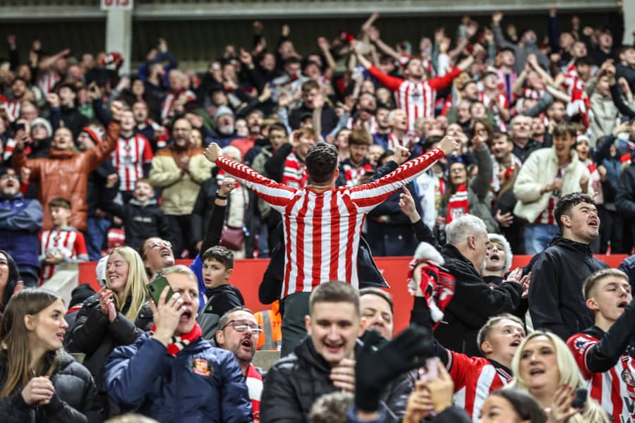 Navijači Sanderlenda na derbiju sa Njukaslom (Guliver/xAlfiexCosgrove NewsxImagesx) sunderland; wearside