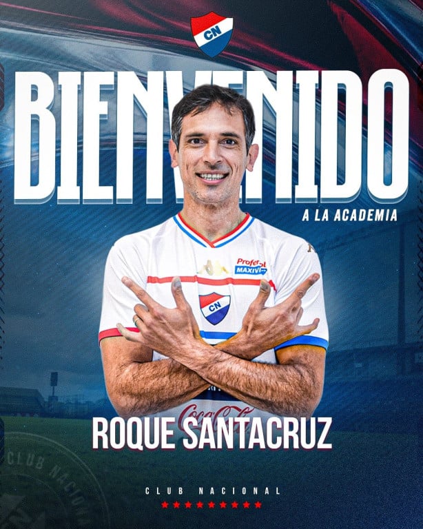 Poklon navijačima za prvi januar: Roke Santa Kruz (foto: Facebook/Club Nacional de Paraguay) Roque Santa Cruz
