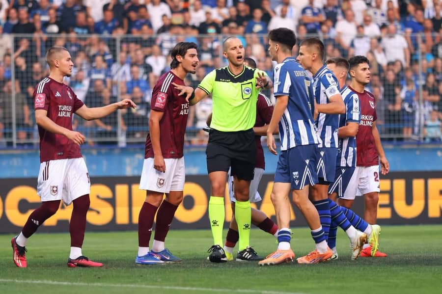 Tenzije na terenu, foto: FK Željezničar Tenzije na terenu, foto: FK Željezničar