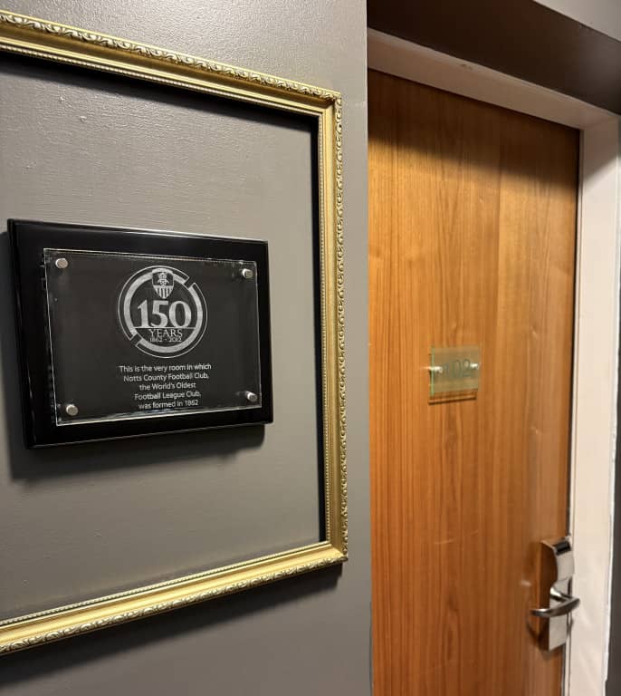 Soba u kojoj je krenula priča Nots Kauntija 1862. godine (foto: Skaut sport) Notts County