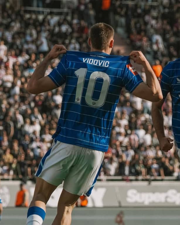 Vidović nakon postignutog gola, foto: GNK Dinamo Zagreb Vidović nakon postignutog gola, foto: GNK Dinamo Zagreb