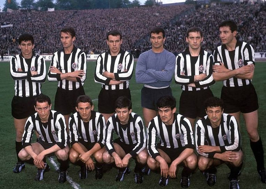 FK Partizan 1966. godine, finale Kupa &scaron;ampiona protiv Real Madrida, foto: www.partizanopedia.rs