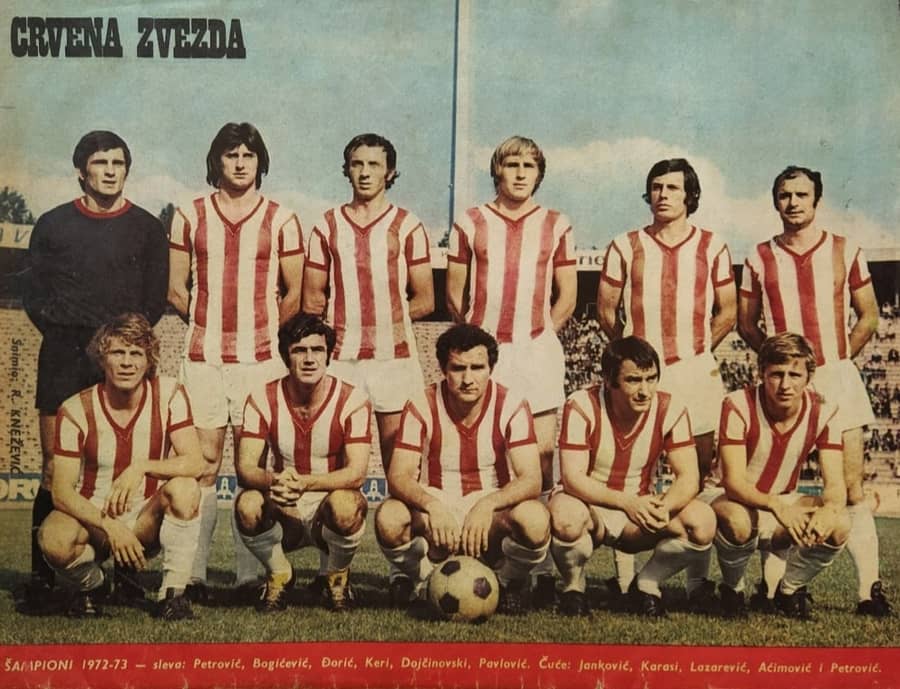Crvena Zvezda 1972/73, foto: Facebook/Istorija ex yu fudbala