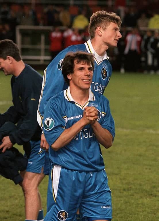 Đanfranko Zola i Tore Andre Flo (foto: Guliver/imago sportfotodienst) Đanfranko Zola i Tore Andre Flo