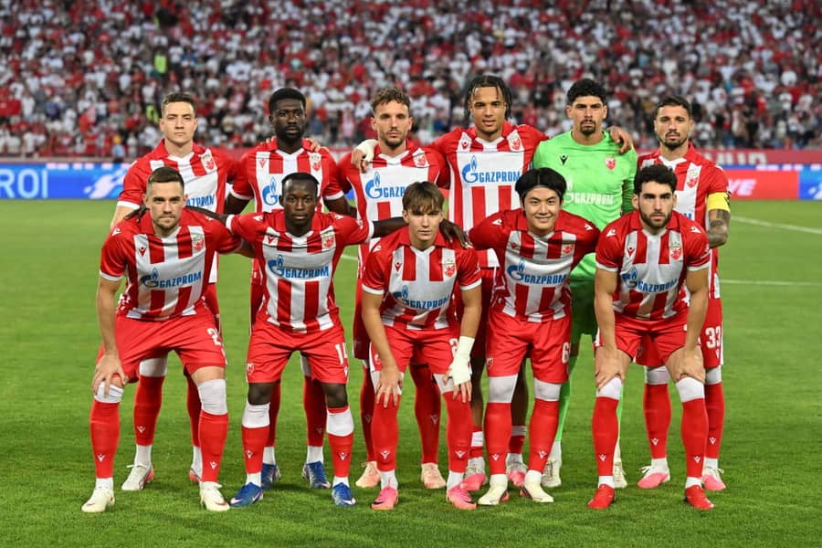 Sastav Crvene zvezde na utakmici sa Hapoelom (Guliver/xMarkoxMetlasx xMNxPressx) zvezda