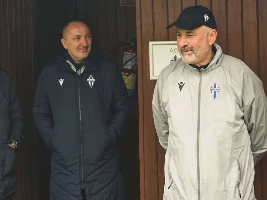 Miodrag Božović i Nenad Maslovar - foto: FK Budućnost