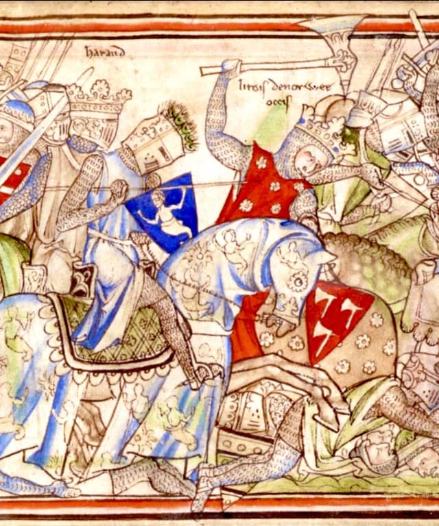 Ilustracija bitke na Stamford bridžu (foto: X/@Plantagenet1455) Ilustracija bitke na Stamford bridžu