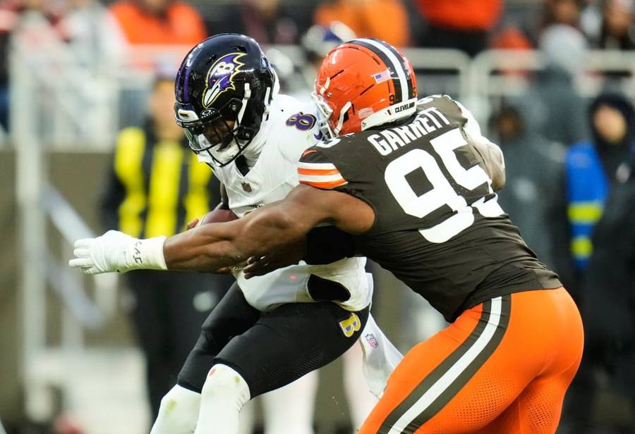 myles garrett; cleveland browns; lamar jackson