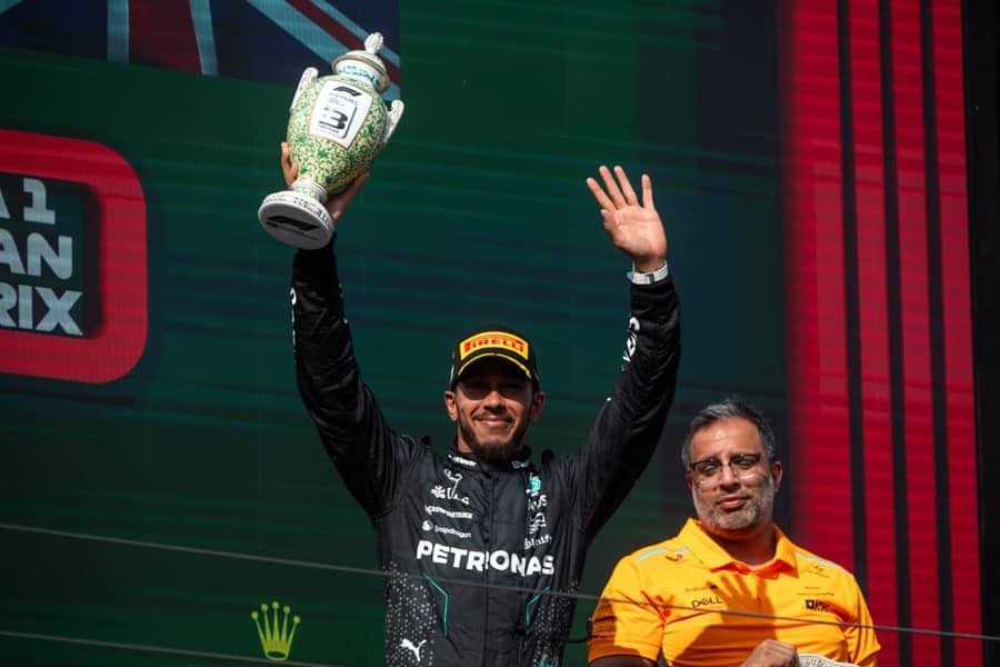 Hamilton slavi u Budimpešti, foto: Guliver/xEibner-Pressefoto Memmlerx