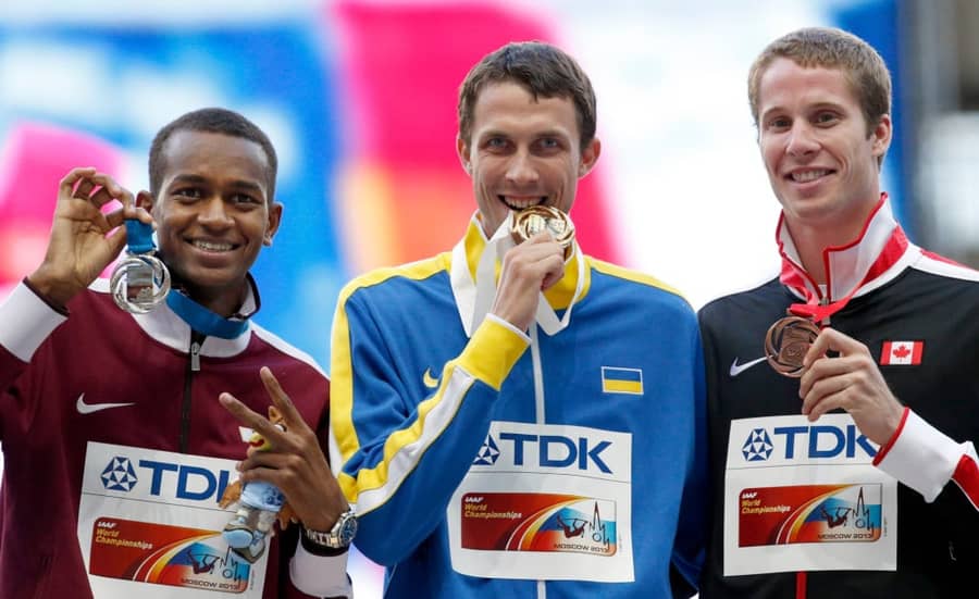 Baršim, Bondarenko i Druin na Svjetskom prvenstvu u Mosvki 2013. godine (foto: Guliver)