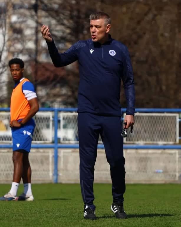 Milo&scaron;ević na prvom treningu - foto: FK Željezničar