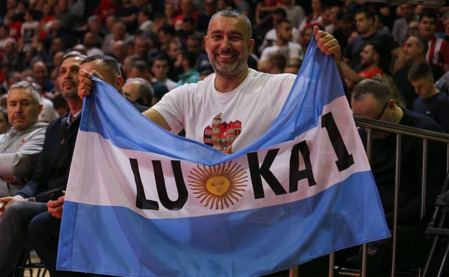 red star fan; argentina
