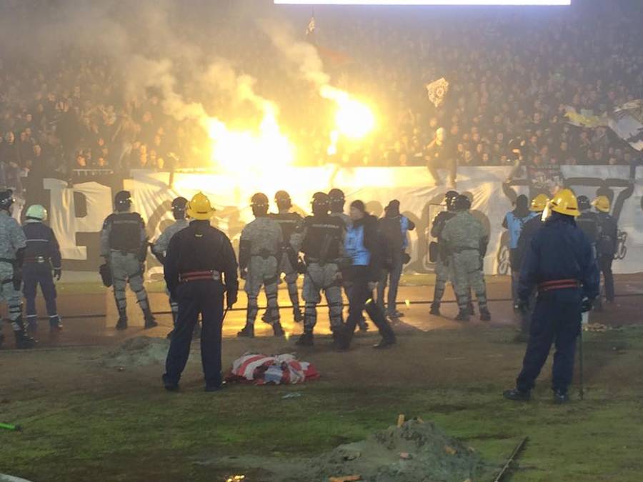 Scene koje su dočekalie Džulijana na Večitom derbiju 2016. godine (foto: privatna arhiva)
