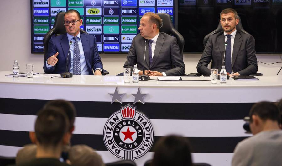 Predrag Mijatović, Rasim Ljajić i Danko Lazović na press konferenciji