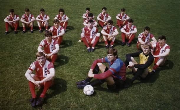 Tim Vojvodine 1989. godine, na 75. rođendan