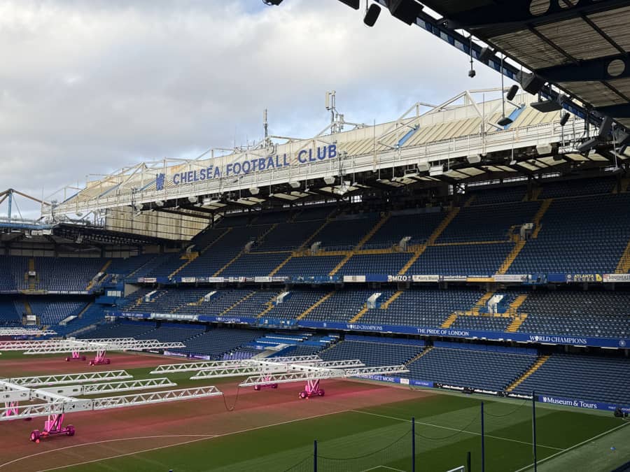 Ist stend (foto: Skaut sport) Stamford Bridge Chelsea East Stand