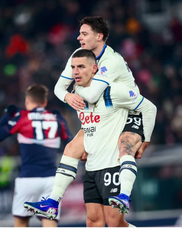 Krstović i Zalevski nakon dominacije nad Bolonjom - foto: Instagram AtalantaBc
