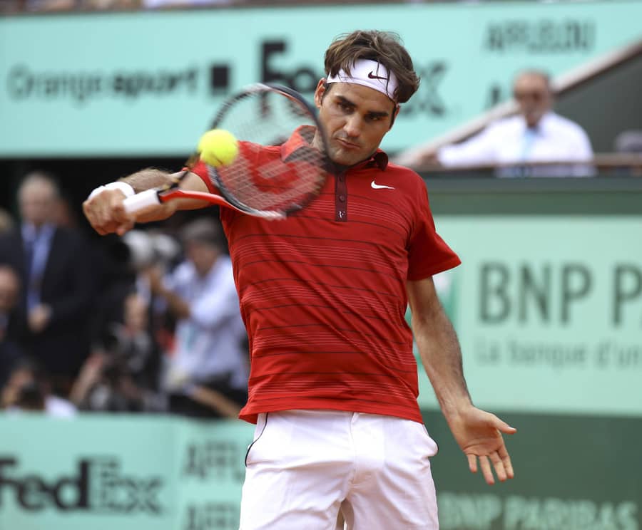 Federerov bekhend, foto: Guliver/imago sportfotodienst Federerov bekhend, foto: Guliver/imago sportfotodienst