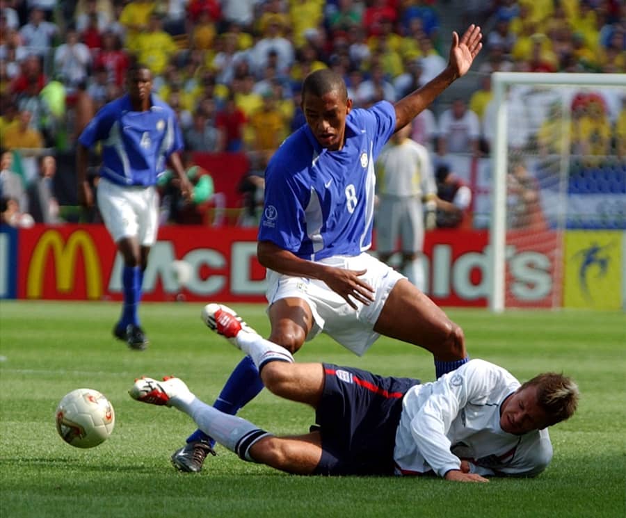 Žilberto Silva protiv Bekama na Svetskom prvenstvu, foto: Guliver/AP Photo/Kevork Djansezian