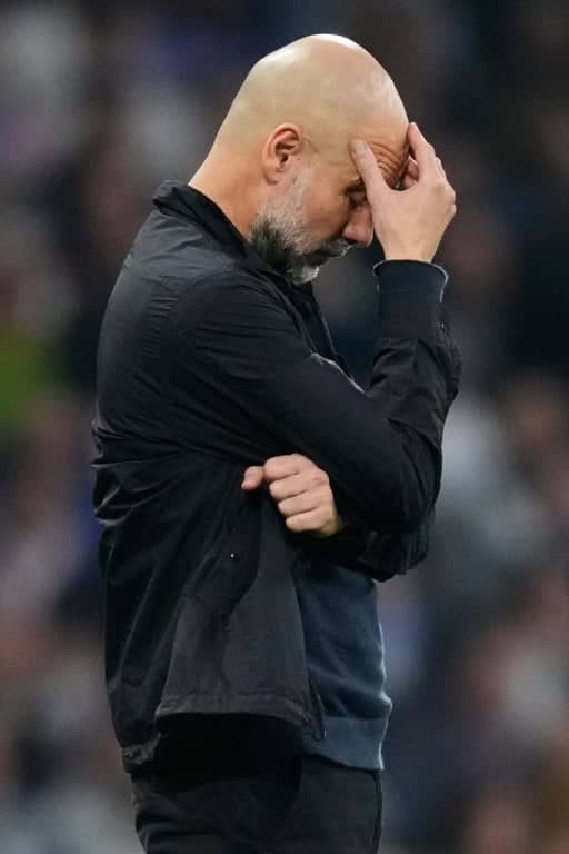 Pep Gvardiola na meču sa Real Madridom, foto: Guliver/AP Photo/Jose Breton Pep Gvardiola na meču sa Real Madridom