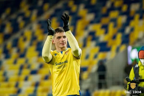 Krstović dok je nastupao za Dunajsku Stredu - foto: FC DAC