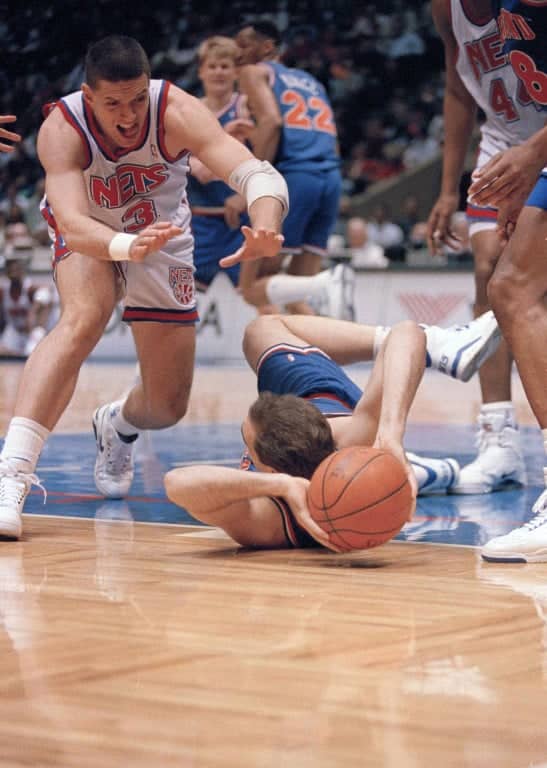 Dražen Petrović u sezoni 1992/93 kao igrač Nju Džerzi Netsa, foto: Guliver/AP Photo/Alex Brandon Dražen Petrović u sezoni 1992/93 kao igrač Nju Džerzi Netsa