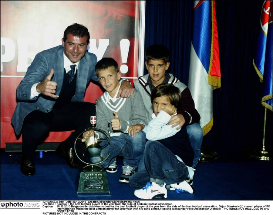 Fudbalska familija Stanković: Otac Dejan i sinovi Filip, Stefan i Aleksandar