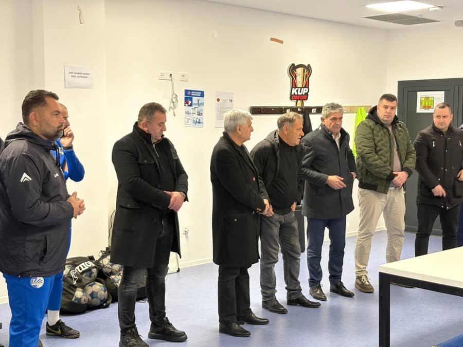 Zimska prozivka - Jelenić i rukovodstvo kluba - Foto: FK Sutjeska