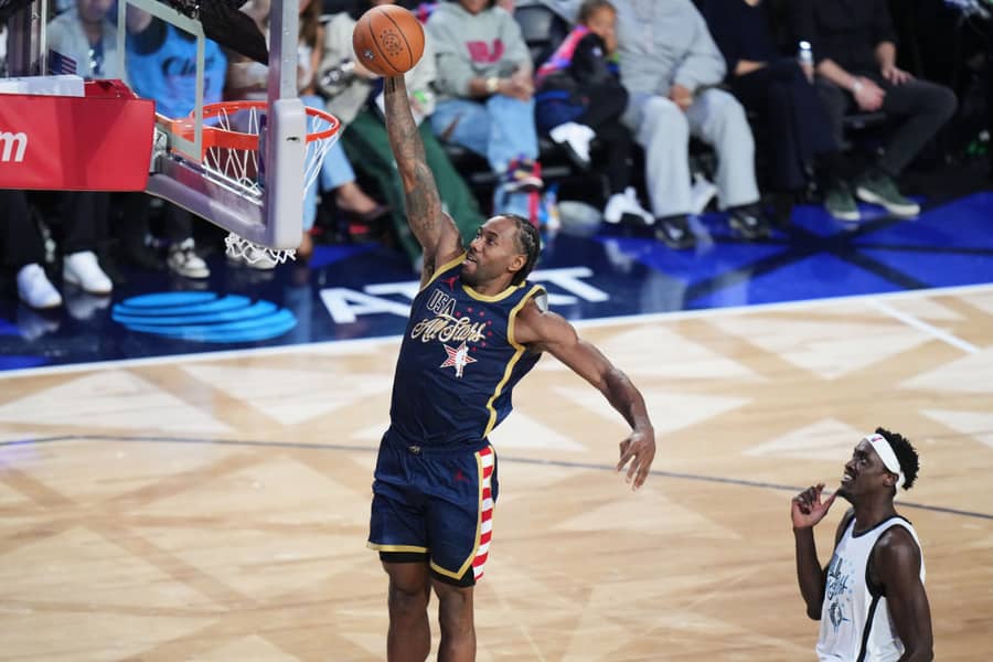 Kavaj Lenard zakucava na All Star utakmici, foto: Guliver/AP Photo/Jae C. Hong Kavaj Lenard zakucava na All Star utakmici
