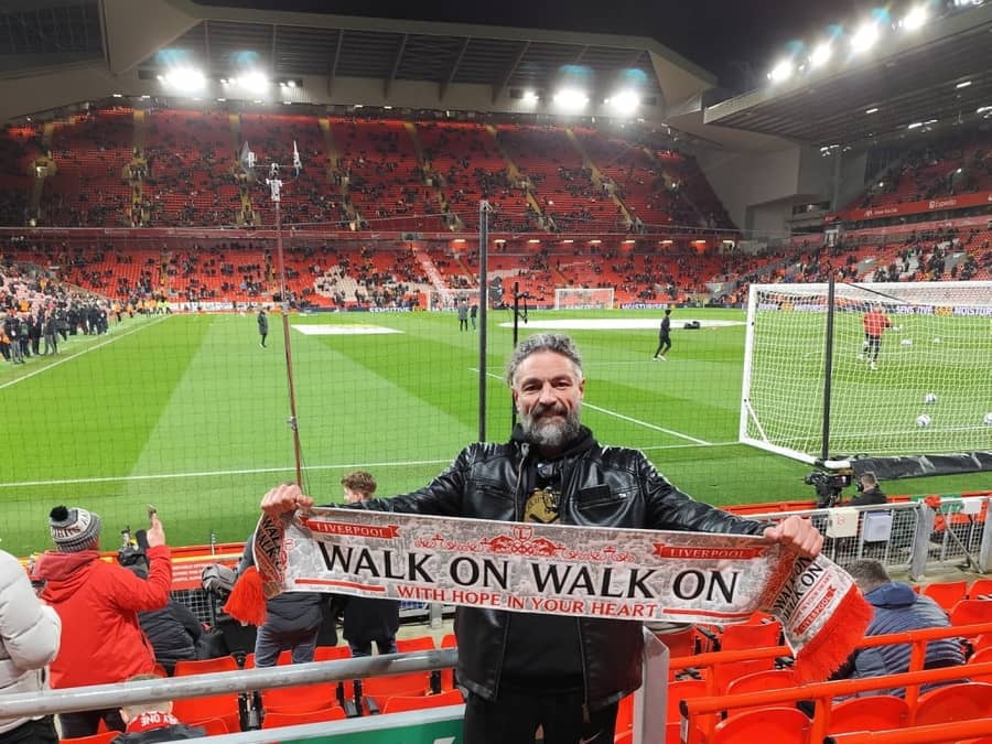 Branko na utakmici Liverpula,