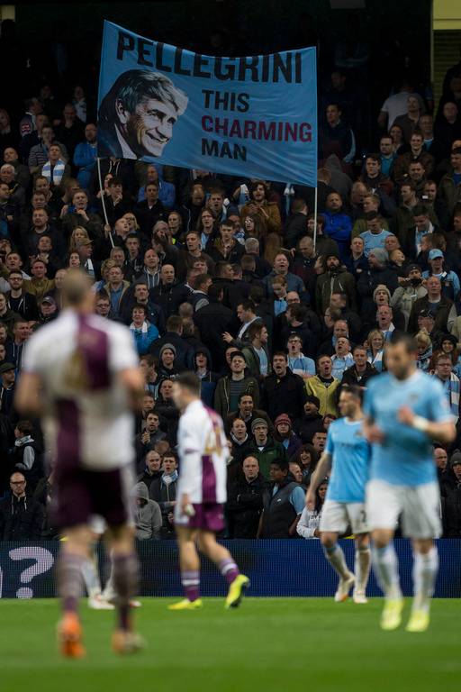 Baner navijača Sitija posvećen Pelegriniju FOTO: Guliver/AP Photo/Jon Super