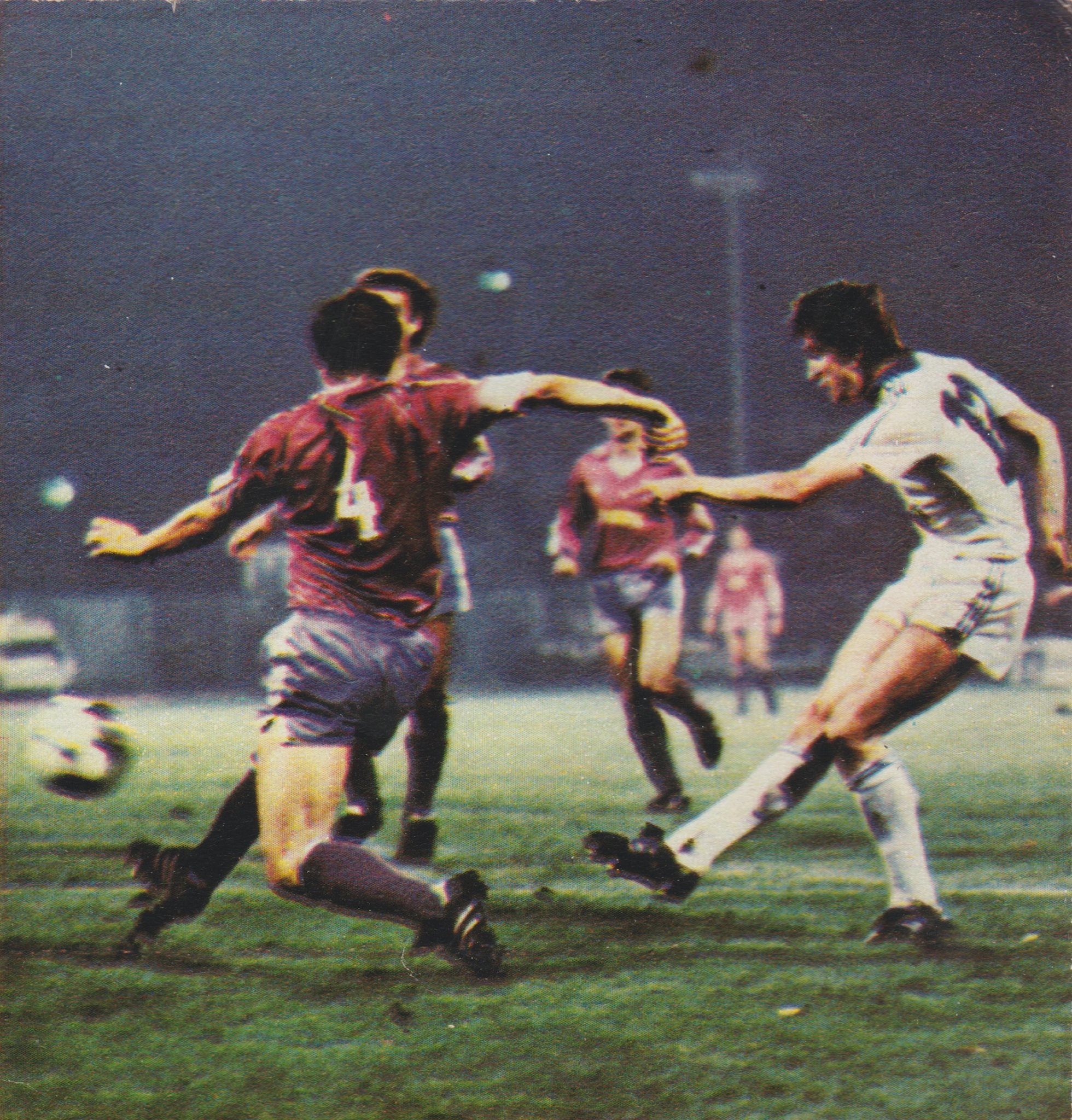 Rijeka - Real Madrid 3:1, 24.10.1984, vodeći gol Adrijana Fegica. Foto: Facebook/Istorija ex yu fudbala
