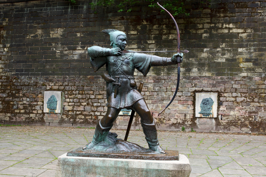Statua Robina Huda (foto: Gulivver/IMAGO/Zoonar) Robin Hood Nottingham